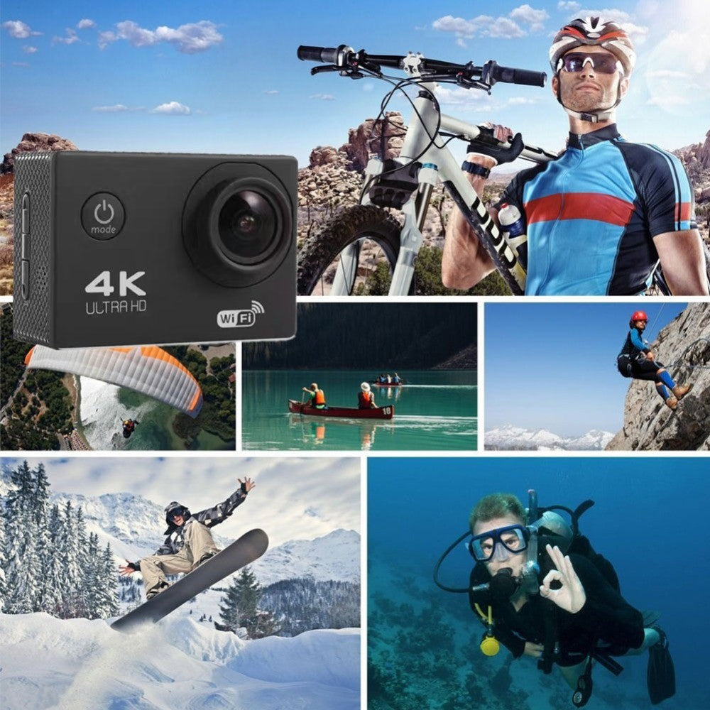 SJ4000 SD3H-2 4K 30FPS WiFi Action Camera Ultra HD Extreme Sports DV Camera with Waterproof Case - TechGearPal