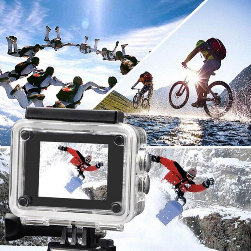 SJ4000 SD3H-2 4K 30FPS WiFi Action Camera Ultra HD Extreme Sports DV Camera with Waterproof Case - TechGearPal
