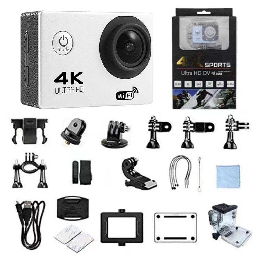 SJ4000 SD3H-2 4K 30FPS WiFi Action Camera Ultra HD Extreme Sports DV Camera with Waterproof Case - TechGearPal