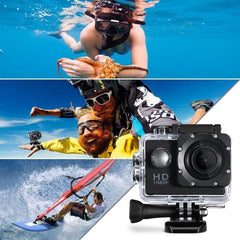 X6000-11 Mini Action Camera 2.0" LCD Screen 1080P Camera Multifunctional Waterproof Riding Recorder for Outdoor Photography - TechGearPal