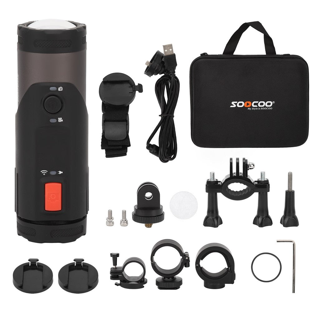 SOOCOO S20+ 4K HD Camcorder Waterproof Outdoor Sports Camera WiFi Motorcycle Bike Video Recorder Camera - TechGearPal
