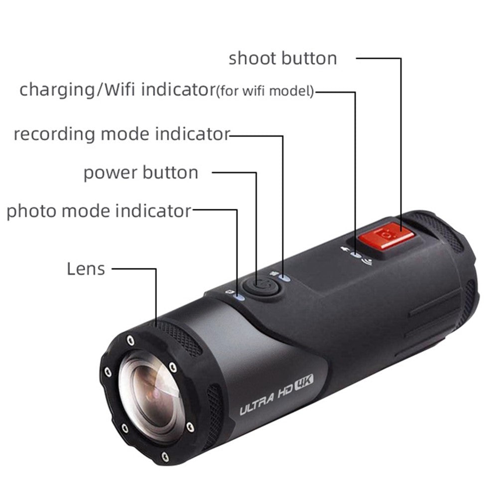 SOOCOO S20+ 4K HD Camcorder Waterproof Outdoor Sports Camera WiFi Motorcycle Bike Video Recorder Camera - TechGearPal