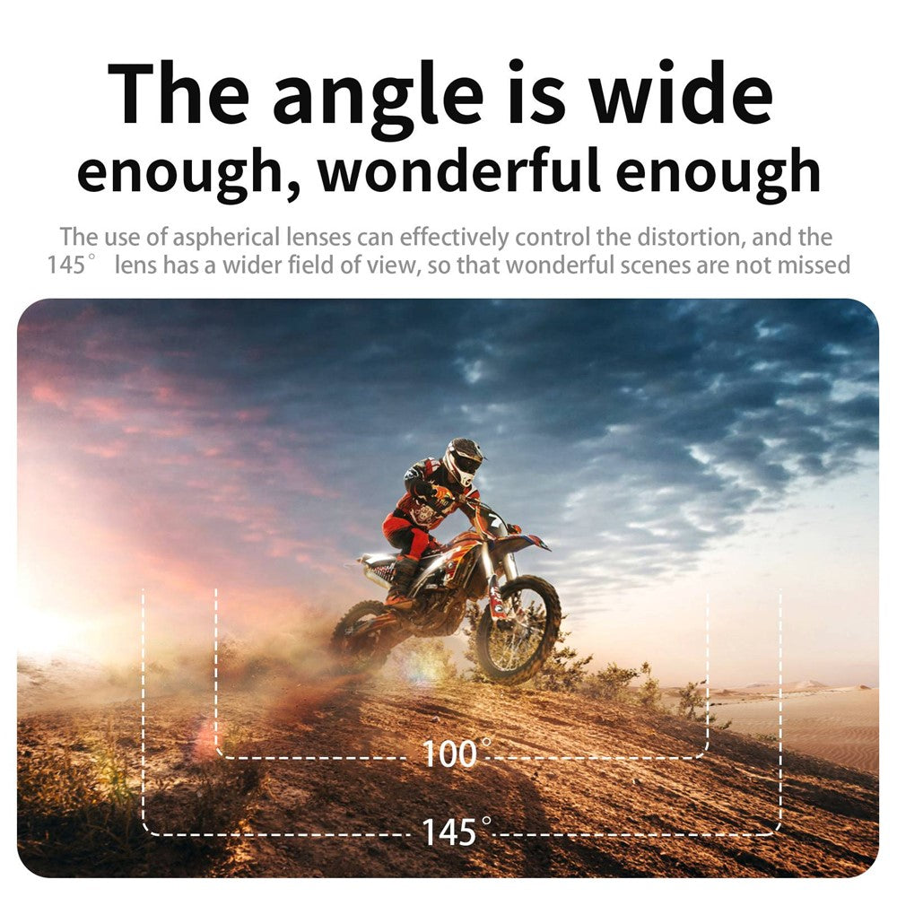 V8 128G 1.54 inch IPS Screen Action Camera Anti-Shake Outdoor 4K HD Sports Camera Waterproof Riding Recorder Support Phone APP Control - TechGearPal