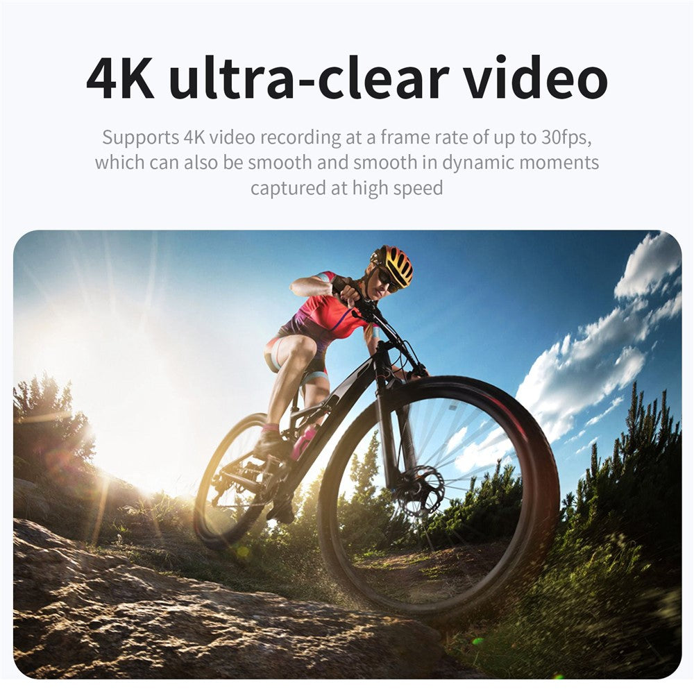 V8 128G 1.54 inch IPS Screen Action Camera Anti-Shake Outdoor 4K HD Sports Camera Waterproof Riding Recorder Support Phone APP Control - TechGearPal