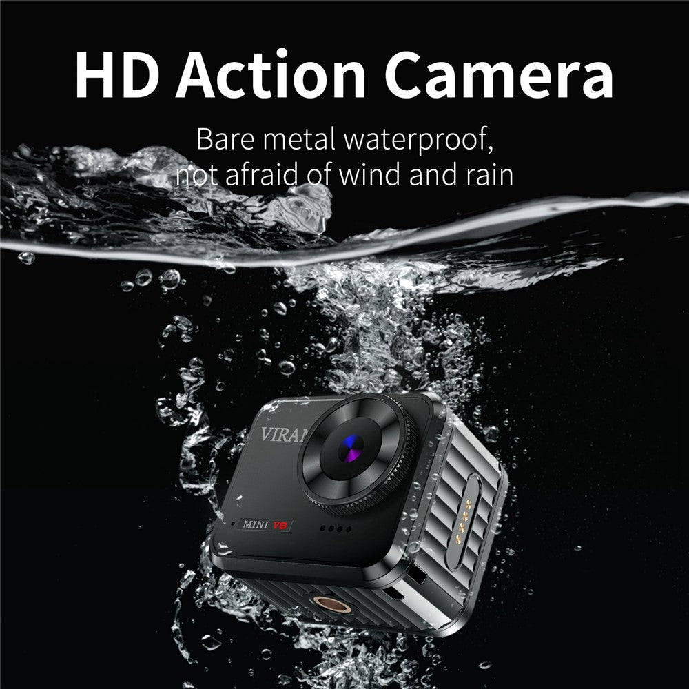 V8 128G 1.54 inch IPS Screen Action Camera Anti-Shake Outdoor 4K HD Sports Camera Waterproof Riding Recorder Support Phone APP Control - TechGearPal