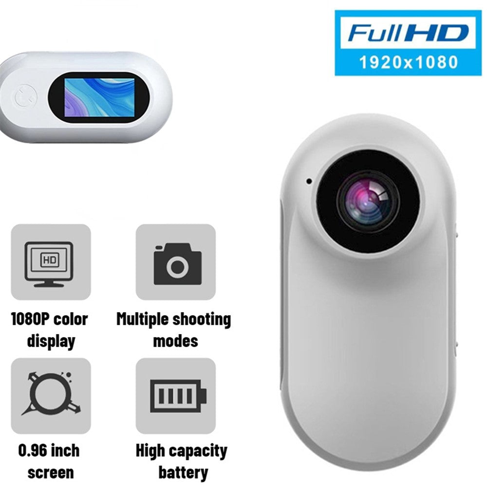 A100 Thumb Camera HD 1080P Mini Action Camera Cycling Anti-shake Magnetic Waterproof Sports Camera (No TF Card) - TechGearPal
