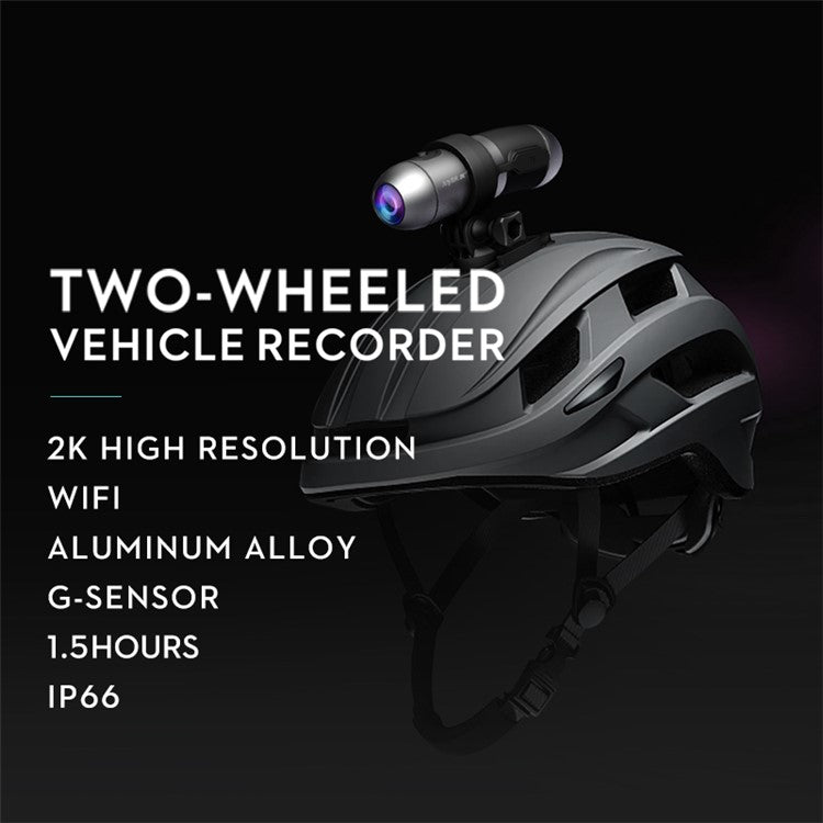 ANYTEK S50 2K Dual Lens WiFi Action Camera Waterproof Motorcycle Helmet Video Recorder - TechGearPal