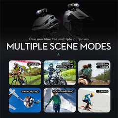 ANYTEK S50 2K Dual Lens WiFi Action Camera Waterproof Motorcycle Helmet Video Recorder - TechGearPal
