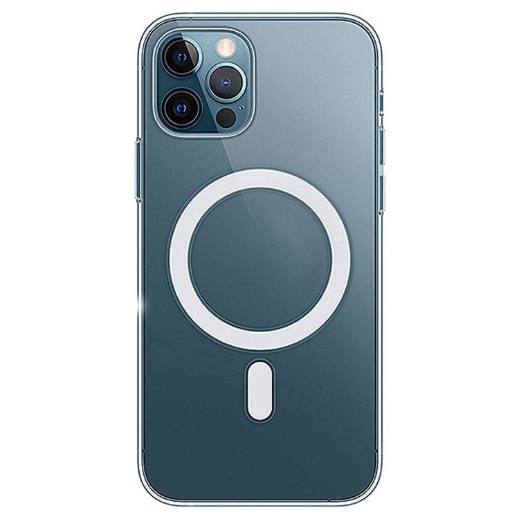 For iPhone 14 Pro 6.1 inch Compatible with MagSafe Clear Phone Case Wear-resistant Acrylic + TPU Hybrid Cover with Magnetic Charging Function - TechGearPal