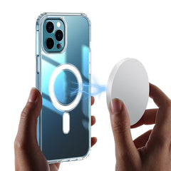 For iPhone 14 Pro 6.1 inch Compatible with MagSafe Clear Phone Case Wear-resistant Acrylic + TPU Hybrid Cover with Magnetic Charging Function - TechGearPal