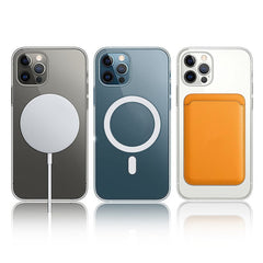 For iPhone 14 Pro 6.1 inch Compatible with MagSafe Clear Phone Case Wear-resistant Acrylic + TPU Hybrid Cover with Magnetic Charging Function - TechGearPal