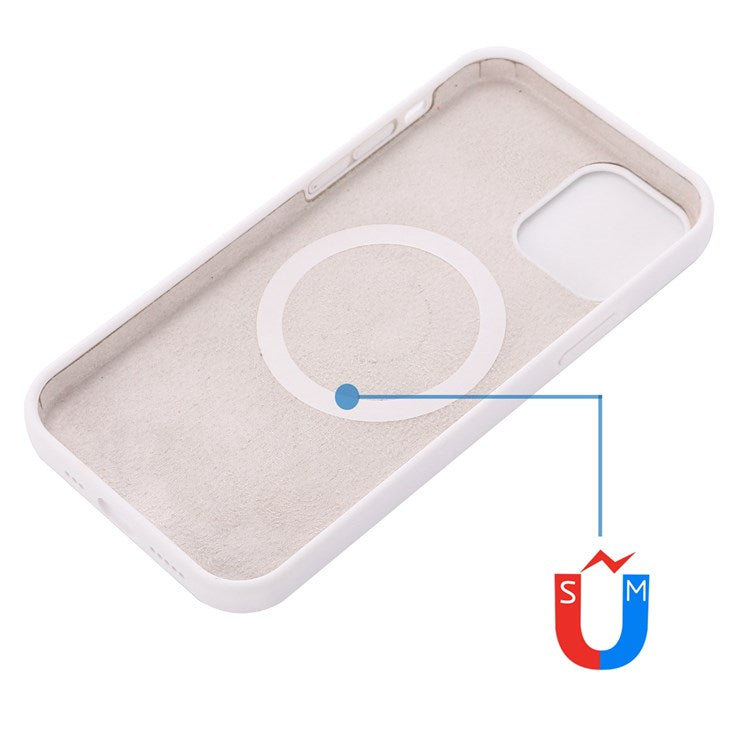 For iPhone 14 Pro 6.1 inch Liquid Silicone Back Cover Compatible with MagSafe Wireless Charging Anti-scratch Phone Case - TechGearPal
