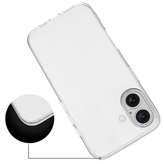 For iPhone 16 Case Crystal Clear Flexible TPU Slim Phone Cover - TechGearPal