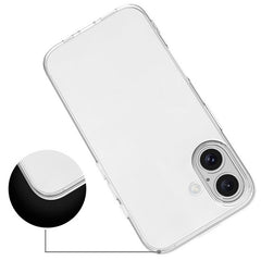 For iPhone 16 Case Crystal Clear Flexible TPU Slim Phone Cover - TechGearPal