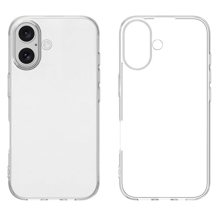 For iPhone 16 Case Crystal Clear Flexible TPU Slim Phone Cover - TechGearPal