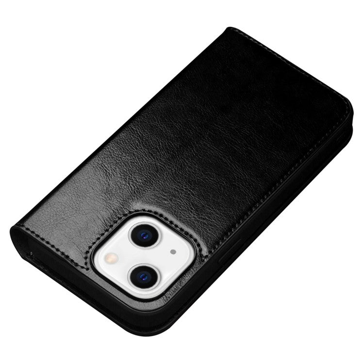 QIALINO For iPhone 14 Plus Full Protection Phone Flip Wallet Case Stand Drop-proof Genuine Leather Phone Cove - TechGearPal