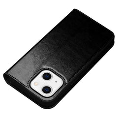 QIALINO For iPhone 14 Plus Full Protection Phone Flip Wallet Case Stand Drop-proof Genuine Leather Phone Cove - TechGearPal