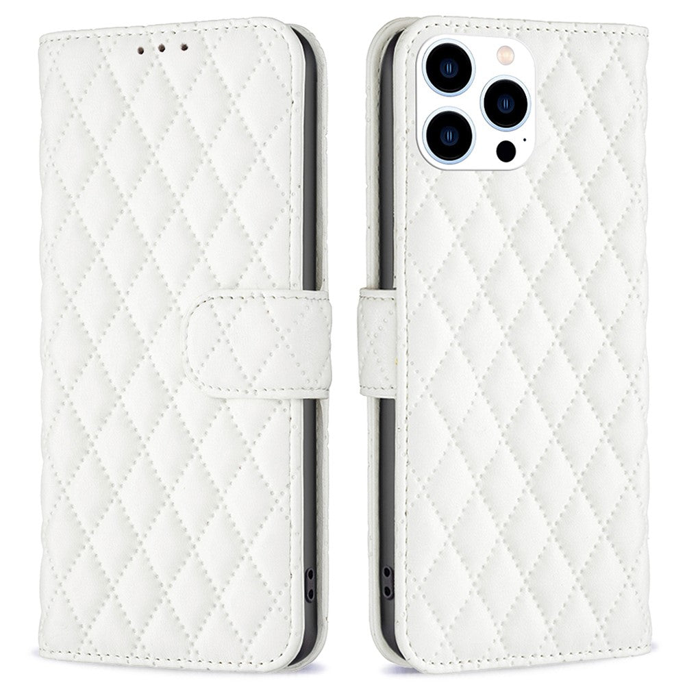 BINFEN COLOR BF Style-14 For iPhone 16 Pro Max Case Leather Phone Cover Card Slot Cash Pocket - TechGearPal