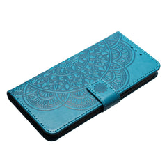 For iPhone 16 Pro Case PU Leather Stand Wallet Phone Cover Mandala Imprinted