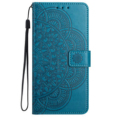 For iPhone 16 Pro Case PU Leather Stand Wallet Phone Cover Mandala Imprinted