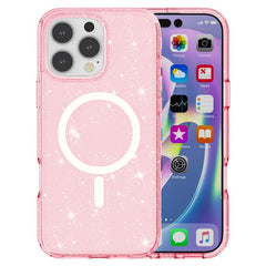 For iPhone 16 Pro Max Case Sparkly Glitter PC+TPU Phone Cover Compatible with MagSaf - TechGearPal