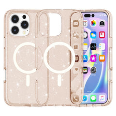 For iPhone 16 Pro Max Case Sparkly Glitter PC+TPU Phone Cover Compatible with MagSaf - TechGearPal