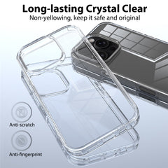 For iPhone 16 Pro Case Acrylic + TPU Anti-Scratch Clear Back Phone Cover