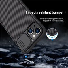 NILLKIN CamShield Pro Series for iPhone 14 / iPhone 13 Slide Camera Protection Phone Case Anti-drop Hybrid TPU + PC Back Cove - TechGearPal