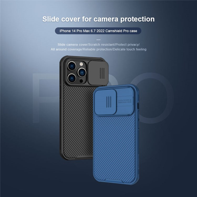 NILLKIN CamShield Pro Series for iPhone 14 Pro 6.1 inch Slide Camera Protection Hard PC Soft TPU Case Shockproof Phone Cove - TechGearPal