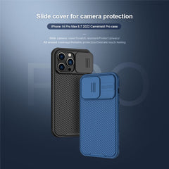 NILLKIN CamShield Pro Series for iPhone 14 Pro 6.1 inch Slide Camera Protection Hard PC Soft TPU Case Shockproof Phone Cove - TechGearPal