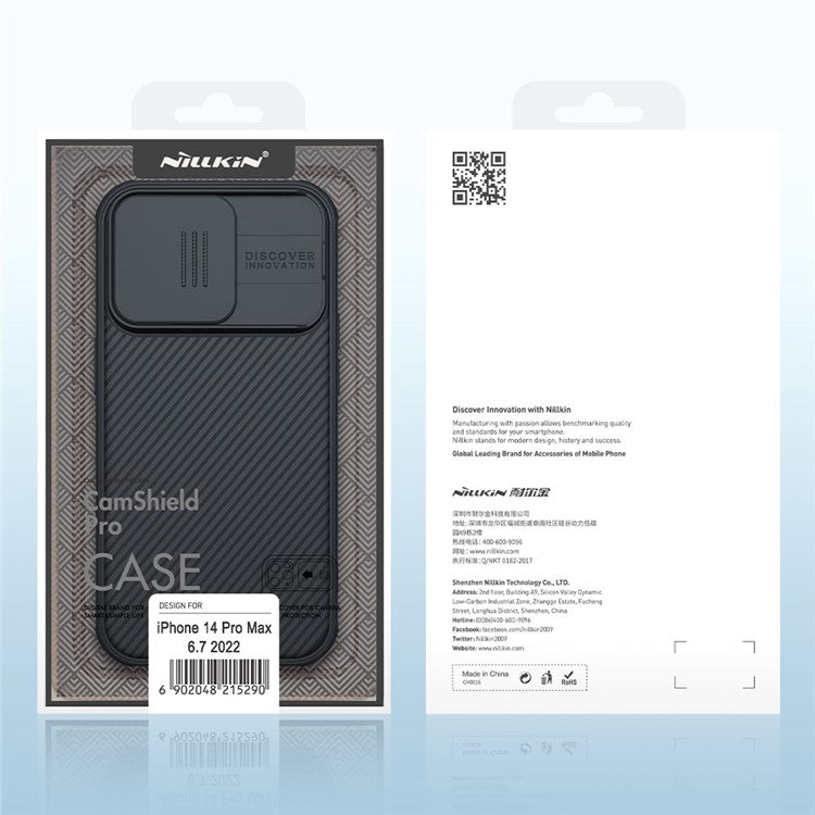 NILLKIN CamShield Pro Series for iPhone 14 Pro 6.1 inch Slide Camera Protection Hard PC Soft TPU Case Shockproof Phone Cove - TechGearPal