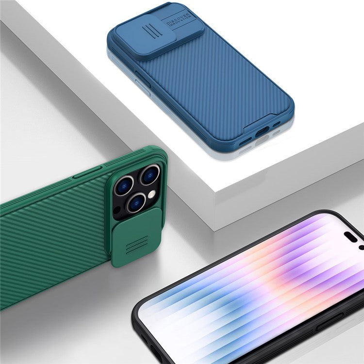 NILLKIN CamShield Pro Series for iPhone 14 Pro 6.1 inch Slide Camera Protection Hard PC Soft TPU Case Shockproof Phone Cove - TechGearPal