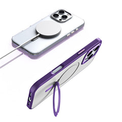 For iPhone 16 Pro Max Case Compatible with MagSafe TPU+Acrylic Kickstand Phone Cover - TechGearPal