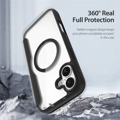 DUX DUCIS Skin X Pro for iPhone 16 Magnetic Case Card Slot PU Leather Flip Phone Cover