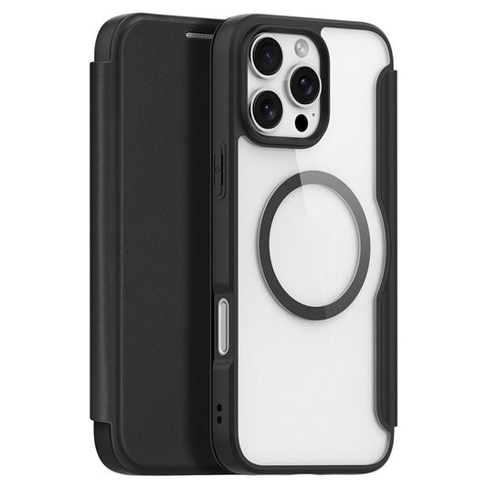 DUX DUCIS Skin X Pro for iPhone 16 Pro Leather Case Compatible with MagSafe Card Holder Phone Cove
