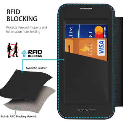 DUX DUCIS Skin X Pro for iPhone 16 Pro Leather Case Compatible with MagSafe Card Holder Phone Cove