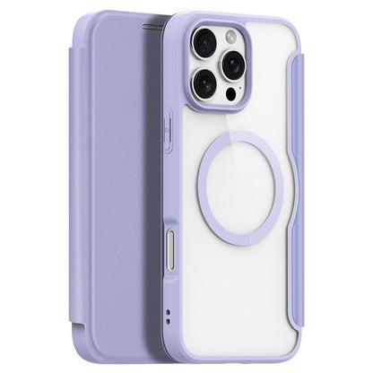 DUX DUCIS Skin X Pro for iPhone 16 Pro Leather Case Compatible with MagSafe Card Holder Phone Cove