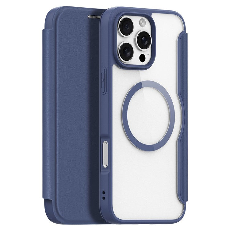 DUX DUCIS Skin X Pro for iPhone 16 Pro Leather Case Compatible with MagSafe Card Holder Phone Cove