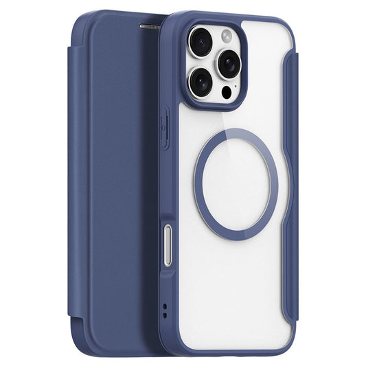 DUX DUCIS Skin X Pro for iPhone 16 Pro Leather Case Compatible with MagSafe Card Holder Phone Cove