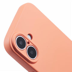 For iPhone 16 Case Fiber Lining TPU Soft Touch Phone Cover Drop Protection