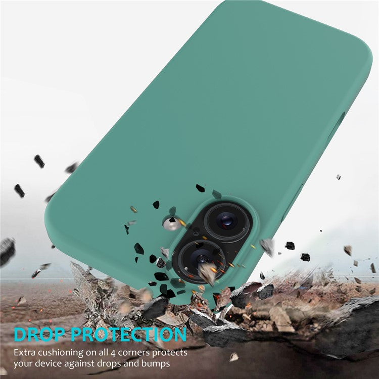 For iPhone 16 Case Liquid Silicone Soft Lining Shockproof Phone Cover - TechGearPal