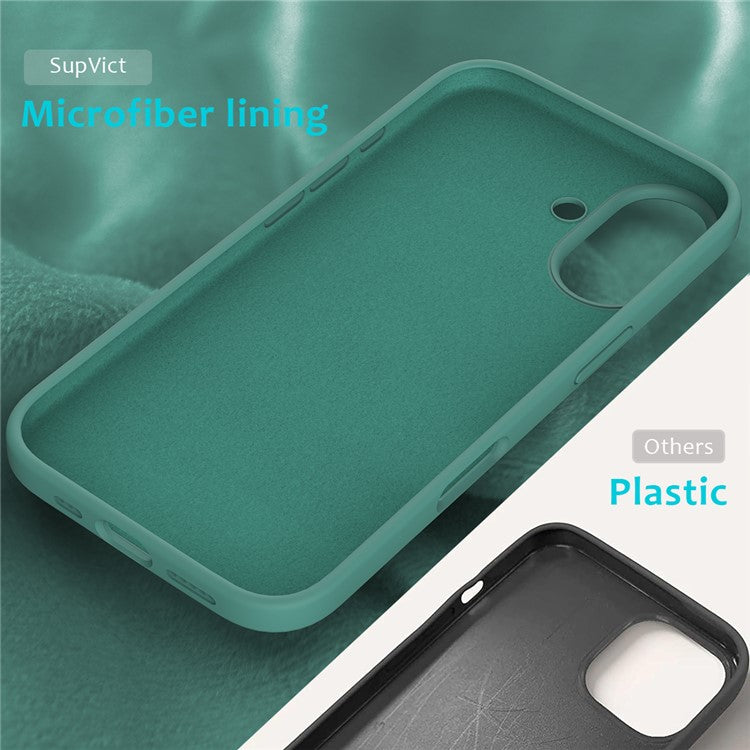 For iPhone 16 Case Liquid Silicone Soft Lining Shockproof Phone Cover - TechGearPal