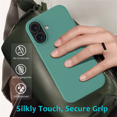 For iPhone 16 Case Liquid Silicone Soft Lining Shockproof Phone Cover - TechGearPal