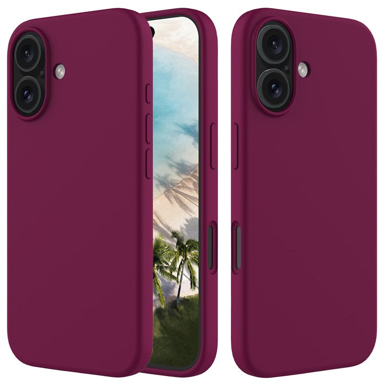 For iPhone 16 Case Liquid Silicone Soft Lining Shockproof Phone Cover - TechGearPal