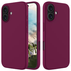 For iPhone 16 Case Liquid Silicone Soft Lining Shockproof Phone Cover - TechGearPal