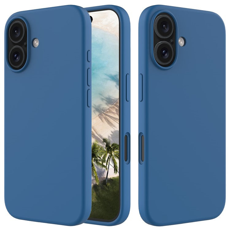 For iPhone 16 Case Liquid Silicone Soft Lining Shockproof Phone Cover - TechGearPal