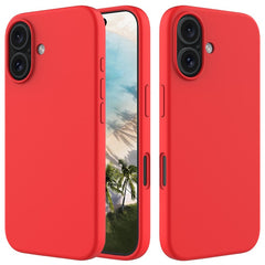 For iPhone 16 Case Liquid Silicone Soft Lining Shockproof Phone Cover - TechGearPal