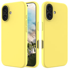 For iPhone 16 Case Liquid Silicone Soft Lining Shockproof Phone Cover - TechGearPal