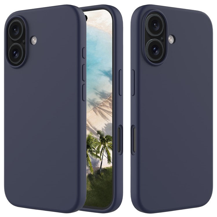 For iPhone 16 Case Liquid Silicone Soft Lining Shockproof Phone Cover - TechGearPal
