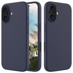 For iPhone 16 Case Liquid Silicone Soft Lining Shockproof Phone Cover - TechGearPal